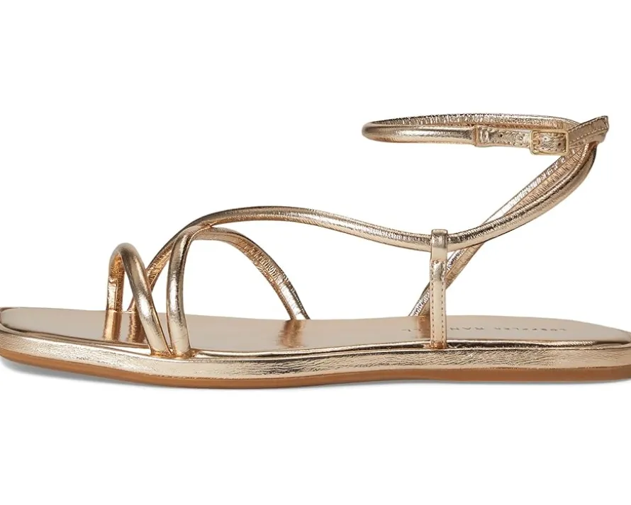 Loeffler Randall Noor Strappy Ankle Wrap Flat Sandals Women's