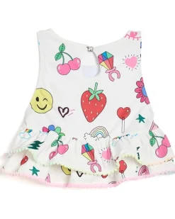 Lola and The Boys Happy Doodle Bikini (Toddler/Little Kid/Big Kid)