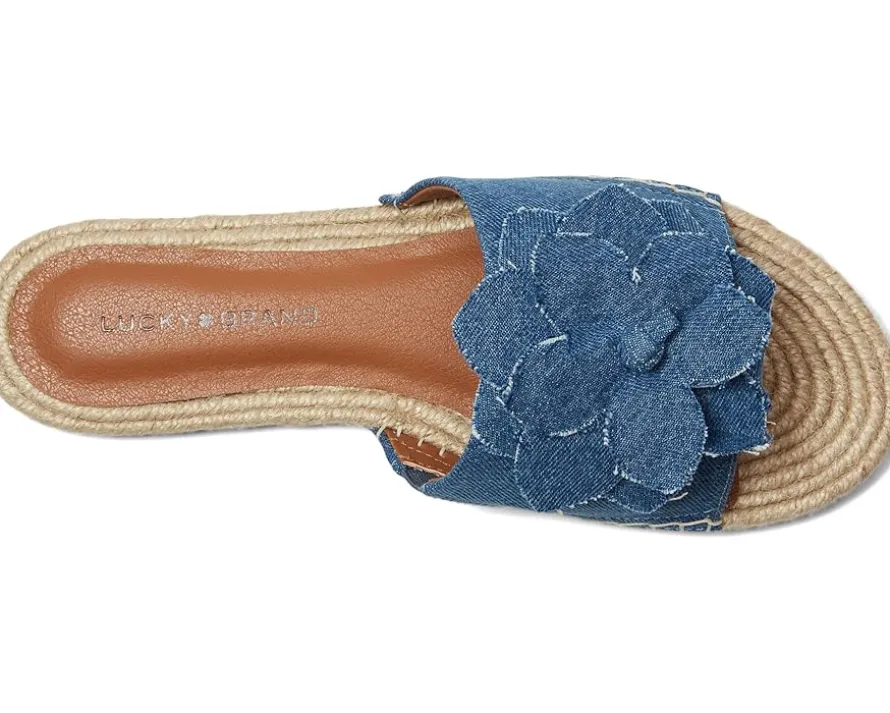 Lucky Brand Biricha Floral Flat Sandals Women's
