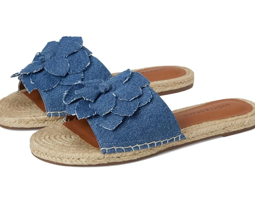 Lucky Brand Biricha Floral Flat Sandals Women's