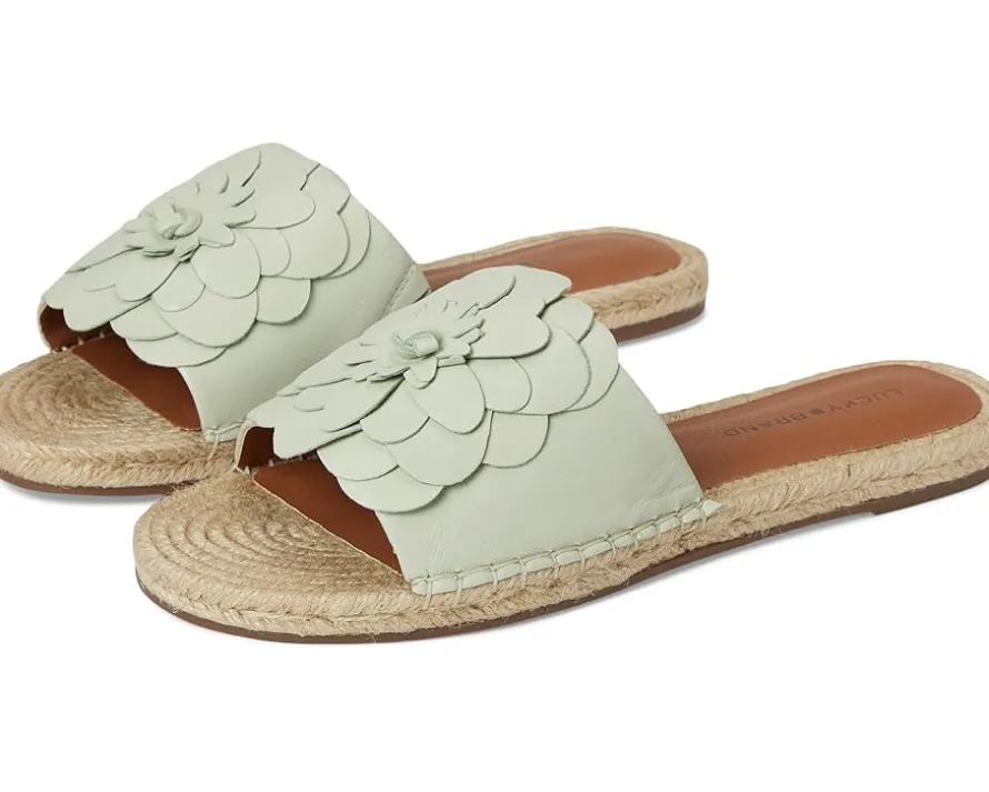 Lucky Brand Biricha Floral Flat Sandals Women's