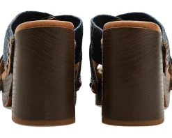 Lucky Brand Casyna Cross Strap Studded Heel Sandals Women's