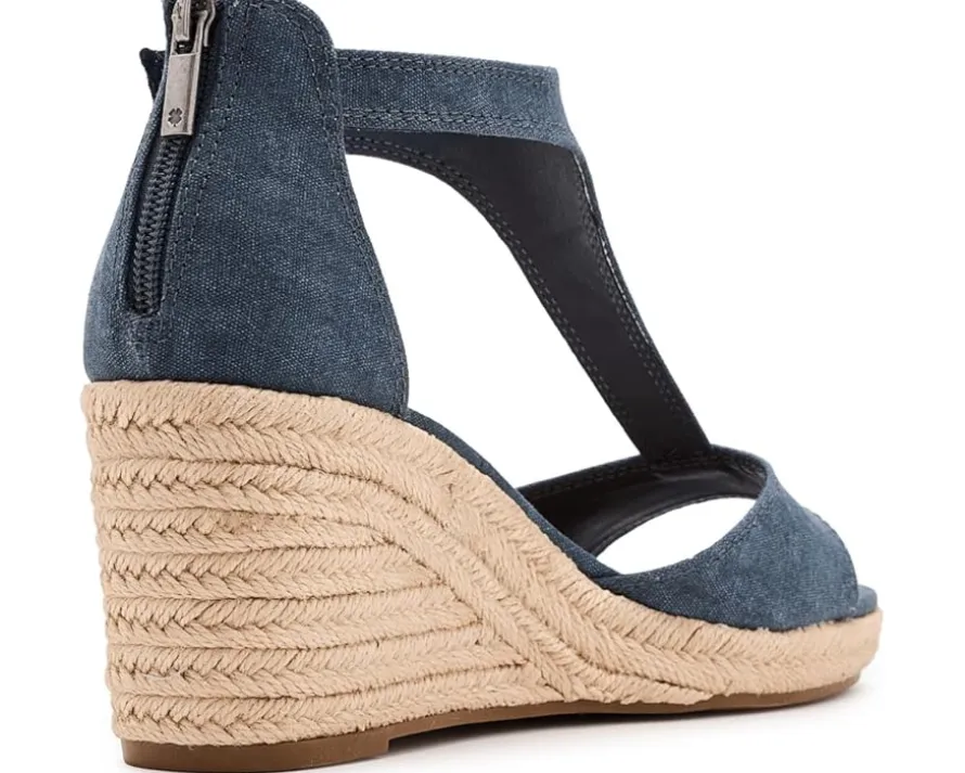 Lucky Brand Cyleste T-Strap Wedge Sandals Women's