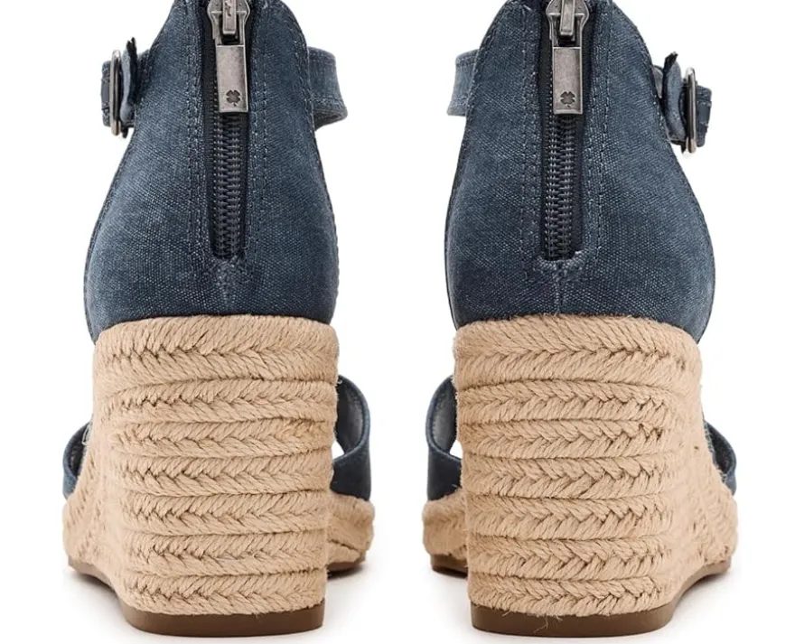 Lucky Brand Cyleste T-Strap Wedge Sandals Women's