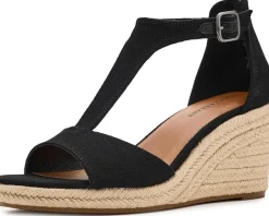 Lucky Brand Cyleste T-Strap Wedge Sandals Women's