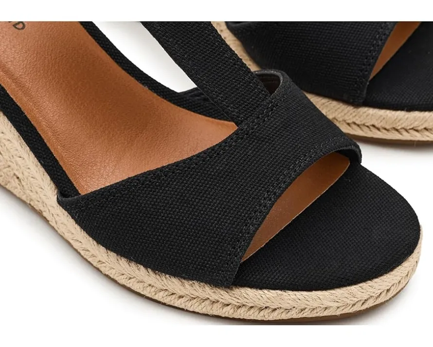 Lucky Brand Cyleste T-Strap Wedge Sandals Women's