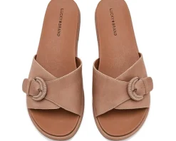 Lucky Brand Suszie Buckle Flat Sandals Women's