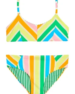 Maaji Kids Rhythmic Lines Mahé Girls Swimwear (Little Kids/Big Kids)