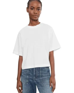 Madewell Boxy Crop Tee in Cotton Jersey Women's