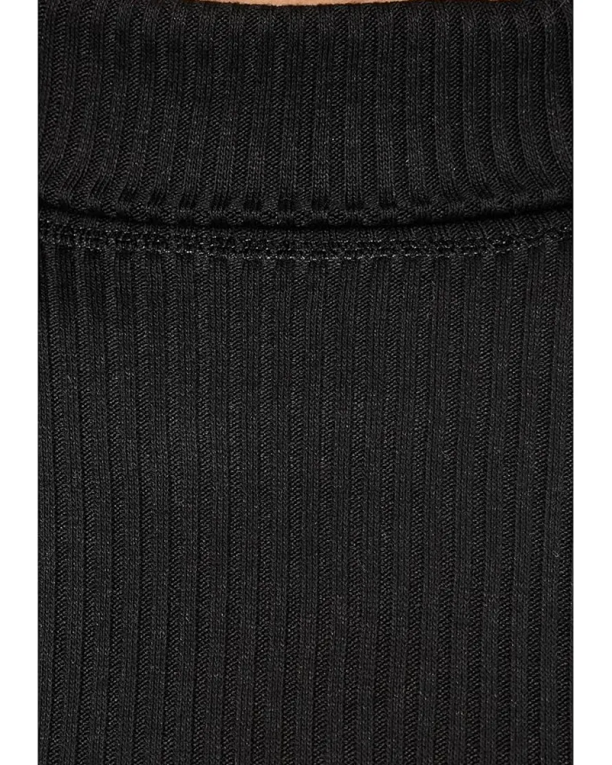 Madewell Coverstitch Turtleneck Drapey Rayon Rib Women's