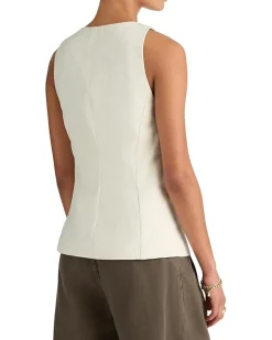 Madewell Crewneck Cutaway Vest - Tencel Twill Women's