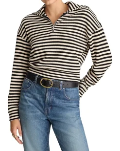 Madewell Half Zip Stripe Jacket Women's