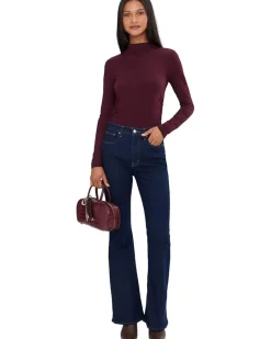 Madewell Long Sleeve Hazel Mockneck Side Cinch Women's