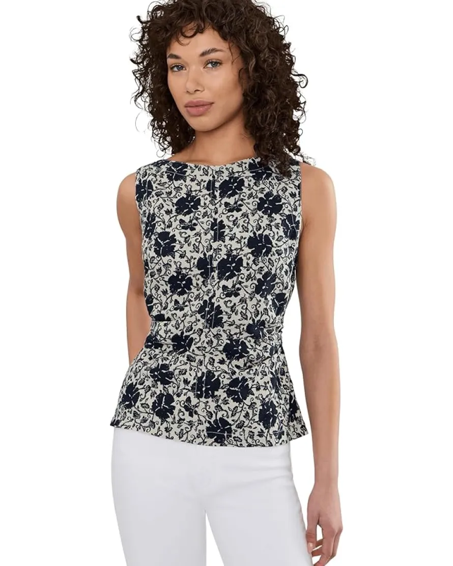 Madewell New Boatneck Side Cinch Shell - Estero L Women's