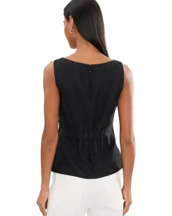 Madewell New Boatneck Side Cinch Shell - Estero L Women's