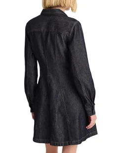 Madewell Seamed Shirt Mini Dress In Rinse Women's
