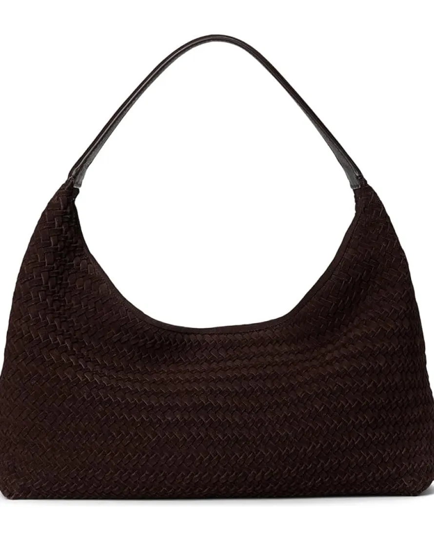 Madewell Slouchy Shoulder Bag Suede Woven