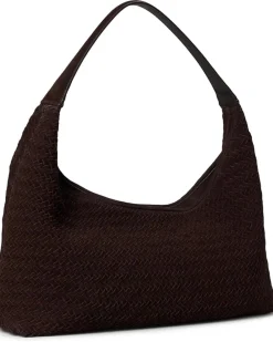 Madewell Slouchy Shoulder Bag Suede Woven