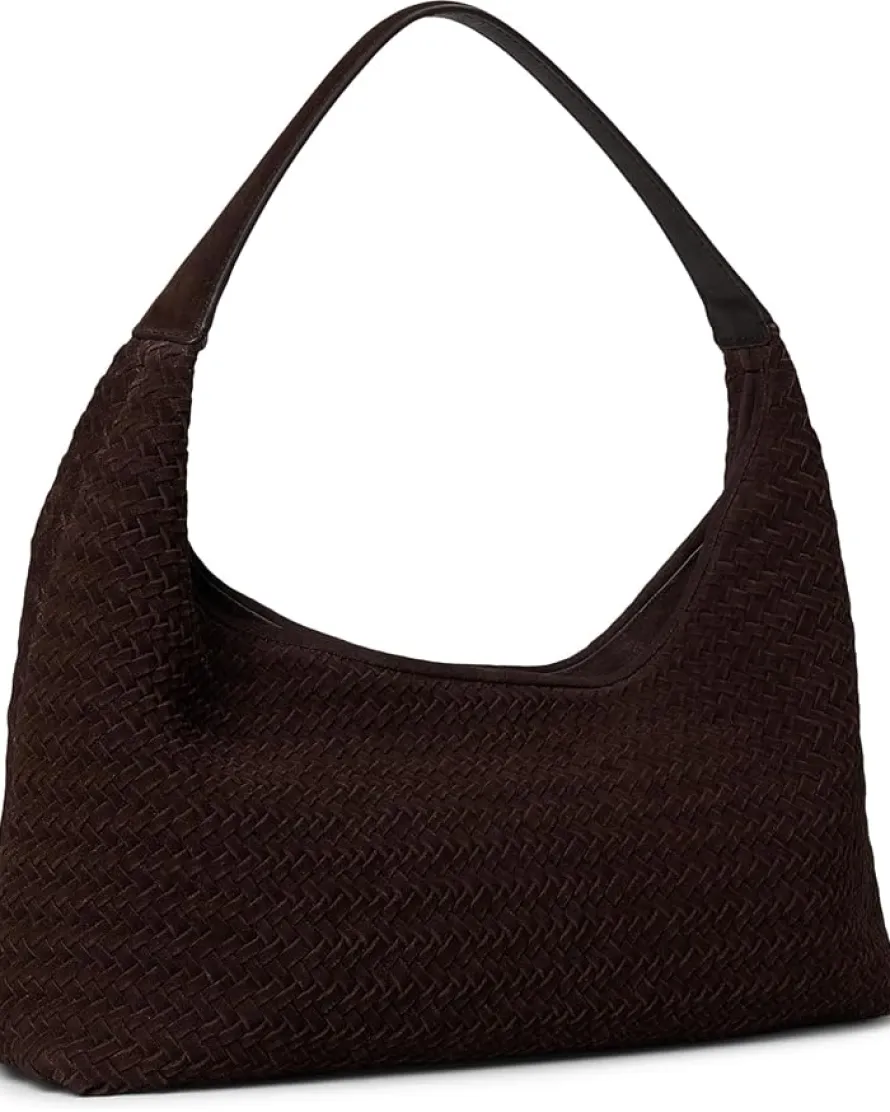 Madewell Slouchy Shoulder Bag Suede Woven