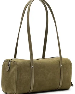 Madewell The Brioche Shoulder Bag in Suede