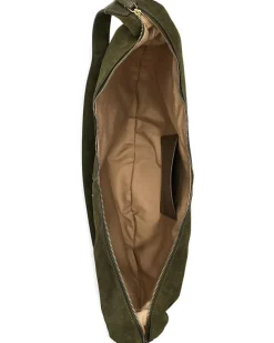 Madewell The Essential Curve Shoulder Bag in Suede