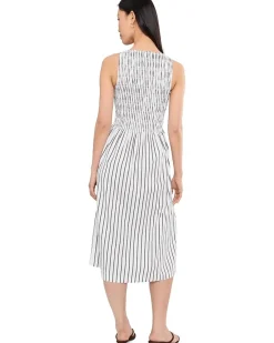 Madewell The Melody Boatneck Smocked Midi Dress Women's