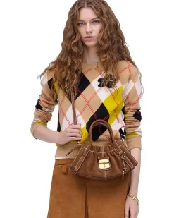 Marc Jacobs The Denim Suede Cristina Small Satchel