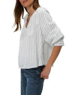 Michael Stars Cleo Notch Neck Top Women's