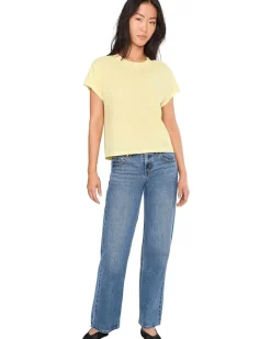 Michael Stars Grayson Cropped Crew Neck Women's