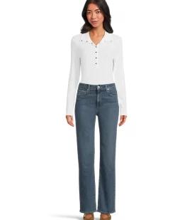 Michael Stars Issa Rib Mix Henley Women's