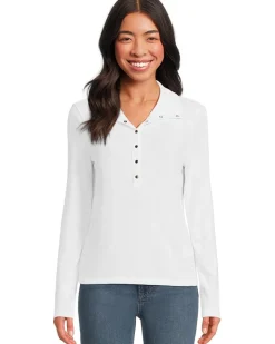 Michael Stars Issa Rib Mix Henley Women's