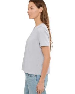 Michael Stars Jacee Shirred Shoulder Tee Women's