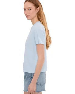 Michael Stars Jacee Shirred Shoulder Tee Women's