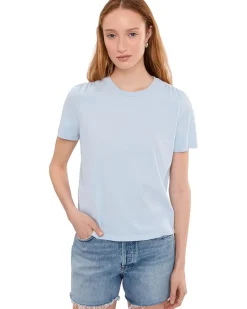 Michael Stars Jacee Shirred Shoulder Tee Women's