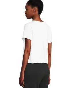 Michael Stars Jackie Raw Edge Crew Neck Tee Women's