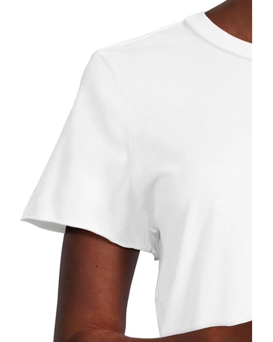 Michael Stars Jackie Raw Edge Crew Neck Tee Women's