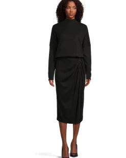 Michael Stars Lila Blouson Midi Dress Women's