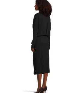 Michael Stars Lila Blouson Midi Dress Women's