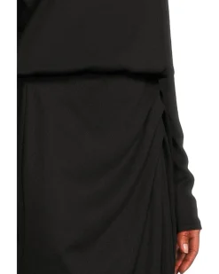 Michael Stars Lila Blouson Midi Dress Women's