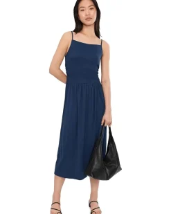 Michael Stars Matilda Square Neck Flare Midi Dress Women's