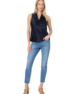 Michael Stars Mitzi Sleeveless Cowl Neck Top Women's