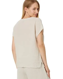 Michael Stars Naomi Split Neck Top Women's