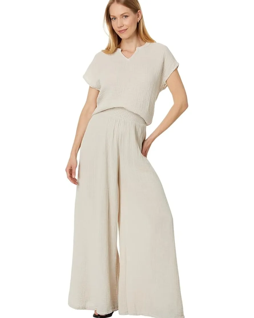 Michael Stars Naomi Split Neck Top Women's