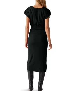 Michael Stars Pippa Gathered Empire Midi Dress Women's