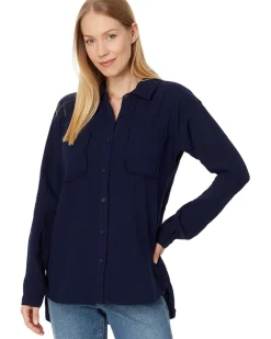 Mod-o-doc Long Sleeve Button-Up Shirt Women's