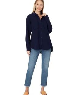Mod-o-doc Long Sleeve Button-Up Shirt Women's