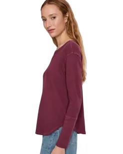 Mod-o-doc Long Sleeve Dropped Armhole Oversized Top Women's