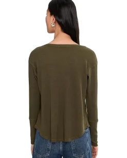 Mod-o-doc Long Sleeve Dropped Armhole Oversized Top Women's