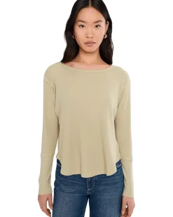 Mod-o-doc Long Sleeve Dropped Armhole Oversized Top Women's