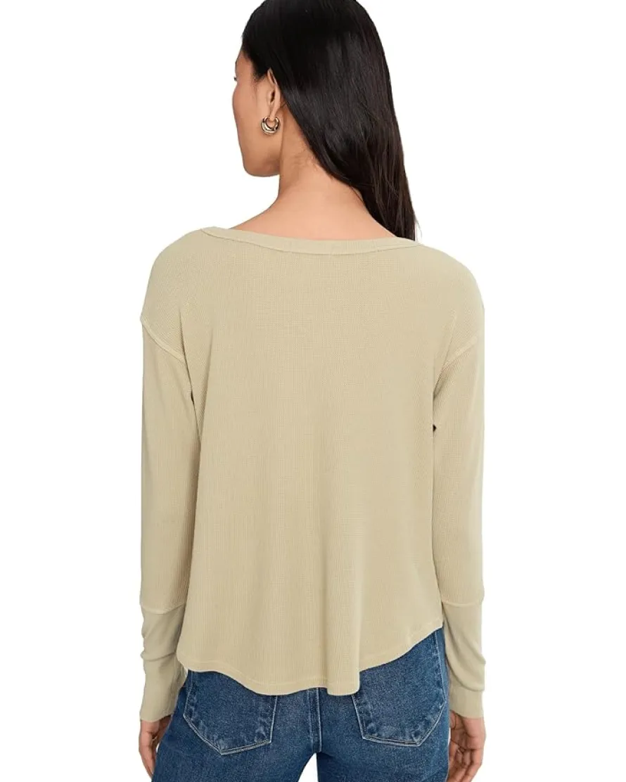 Mod-o-doc Long Sleeve Dropped Armhole Oversized Top Women's